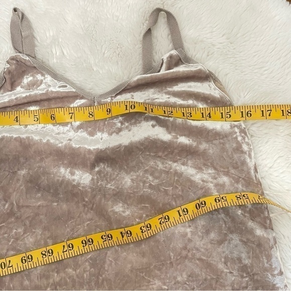 Zara champagne crushed velvet tank top size small - Picture 6 of 7